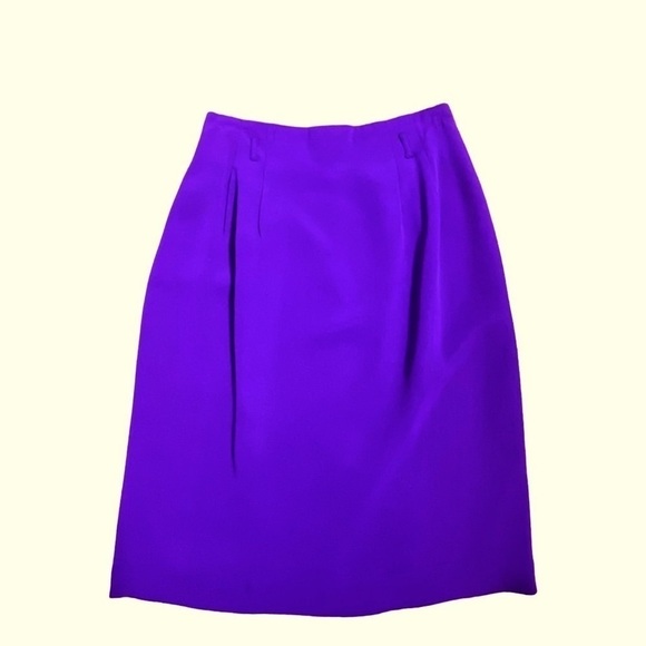 David N Petites Dresses & Skirts - David N Petites Vintage 90s Purple Pencil Skirt With Belt Loops Size 8
